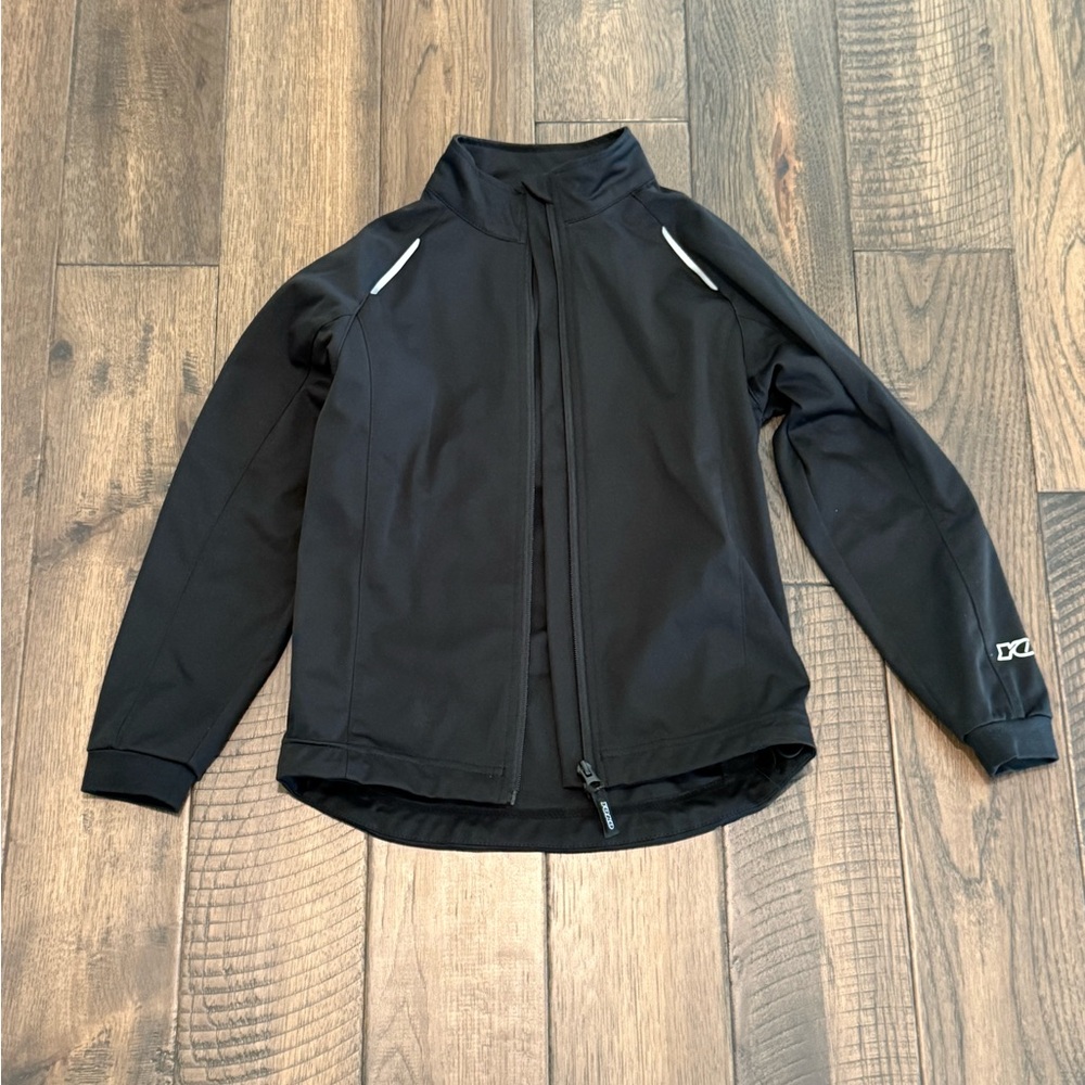Youth Yoko YXC 1.1 Black Cross Country Jacket with Reflective Accents, Size 130